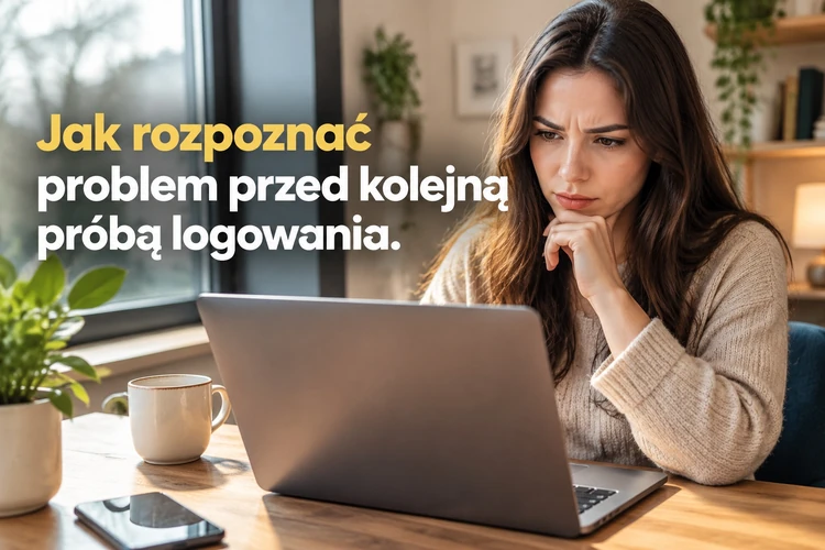 Jak rozpoznać problem przed kolejną próbą logowania